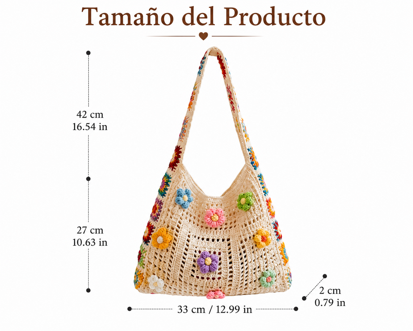 Rosee Crochet- Bolso Tejido a Mano